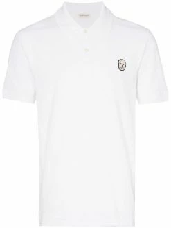 Alexander McQueen Skull logo-embroidered polo shirt