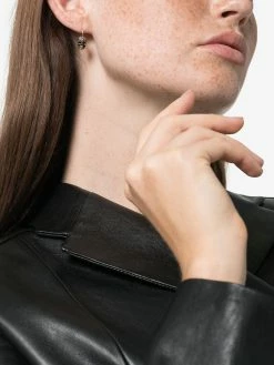 Alexander McQueen crystal-embellished skull earrings