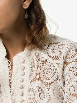 Alexander McQueen pave skull earrings