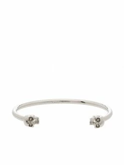 Alexander McQueen Thin Twin Skull bracelet