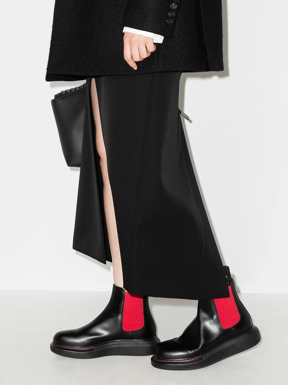Alexander McQueen Contrast panel Chelsea boots 3 Alexander McQueen contrast panel Chelsea boots