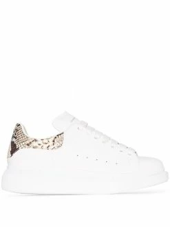 Alexander McQueen Oversized contrast heel counter sneakers