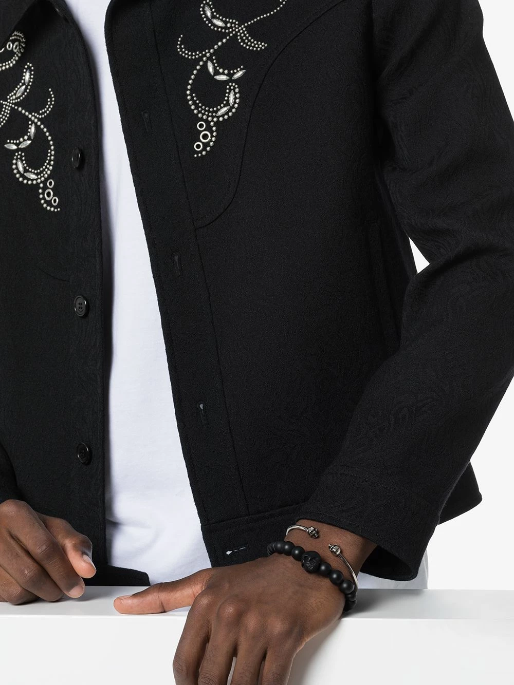 Alexander McQueen Skull beaded bracelet 2 Alexander McQueen skull beaded bracelet