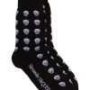 Alexander McQueen skull motif socks