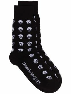 Alexander McQueen skull motif socks