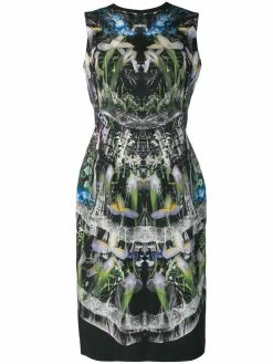 Alexander McQueen hologram print dress