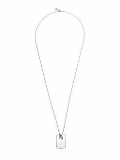 Alexander McQueen identity tag necklace