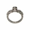Alexander McQueen skull-detail braided ring