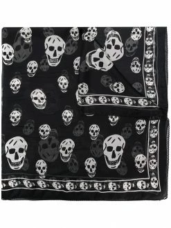 Alexander McQueen skull motif scarf
