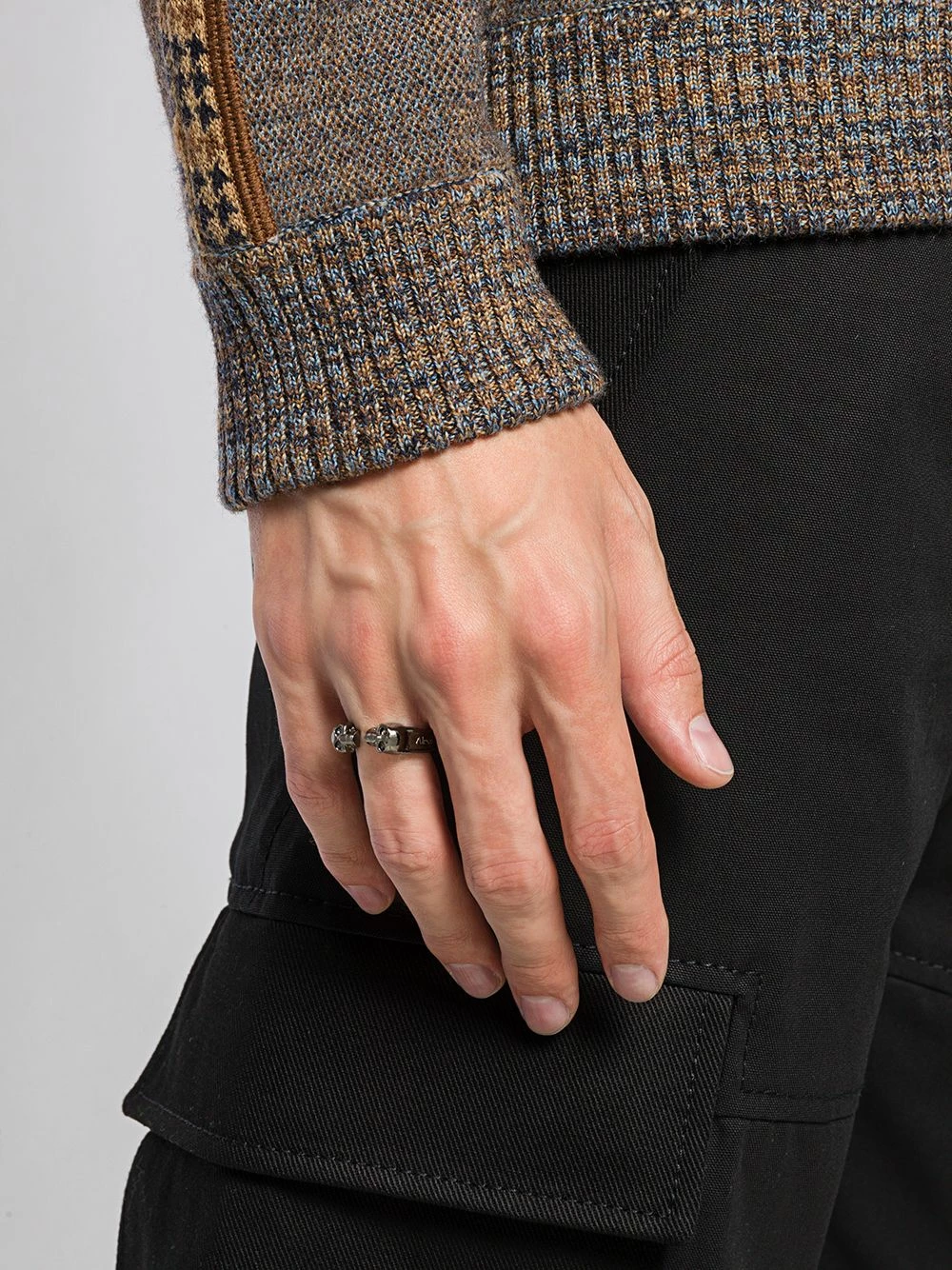 Alexander McQueen Two skull ring 2 Alexander McQueen two skull ring