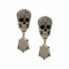 Alexander McQueen skull crystal earrings