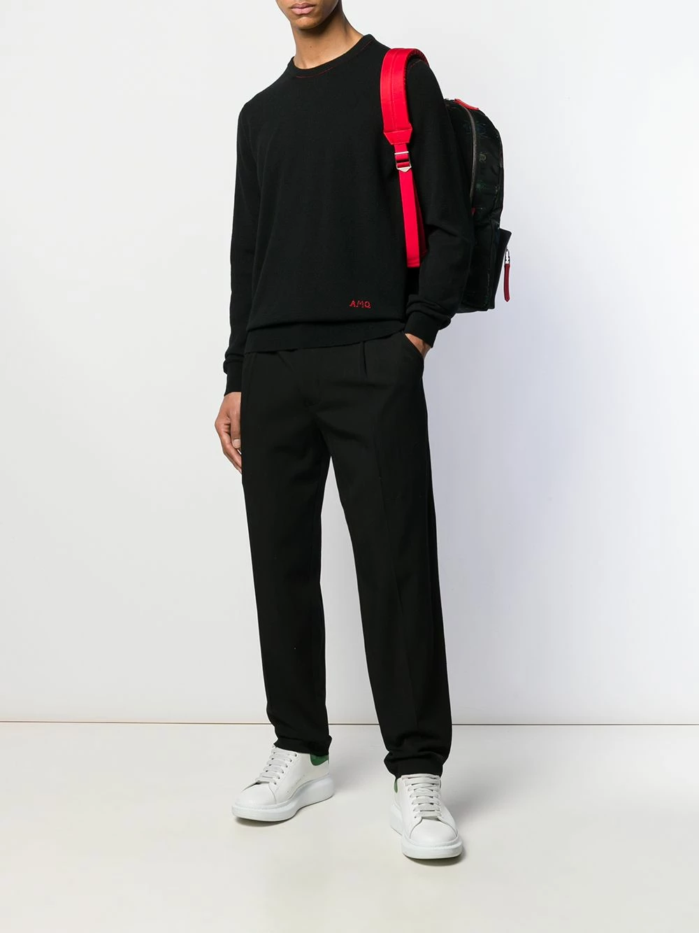 Alexander McQueen Embroidered logo jumper 2 Alexander McQueen embroidered logo jumper