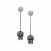 Alexander McQueen skull embellished drop earrings