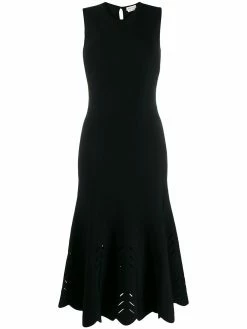 Alexander McQueen flared hem midi dress