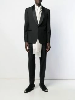 Alexander McQueen evening scarf tuxedo jacket