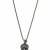 Alexander McQueen Pave skull pendant necklace 5 Alexander McQueen pave skull pendant necklace