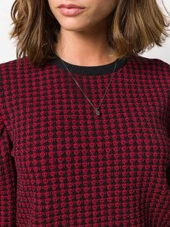 Alexander McQueen pave skull pendant necklace