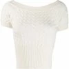 Alexander McQueen boat-neck cable-knit top