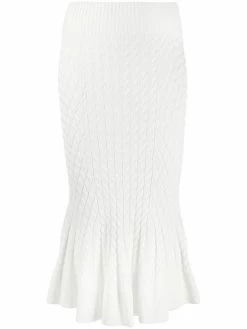 Alexander McQueen knit trumpet midi skirt