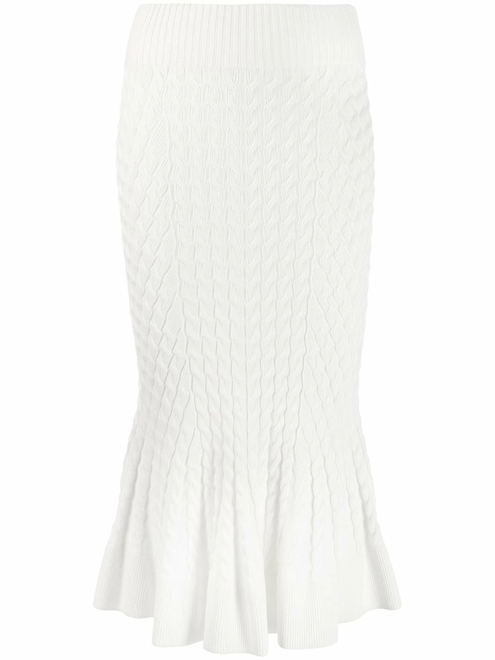 Alexander McQueen Knit trumpet midi skirt 1 Alexander McQueen knit trumpet midi skirt