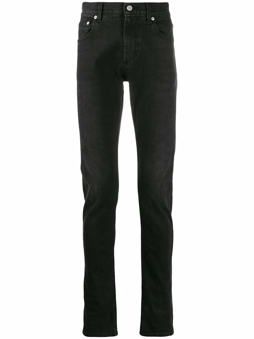 Alexander McQueen Embroidered signature slim fit jeans 1 Alexander McQueen embroidered signature slim-fit jeans