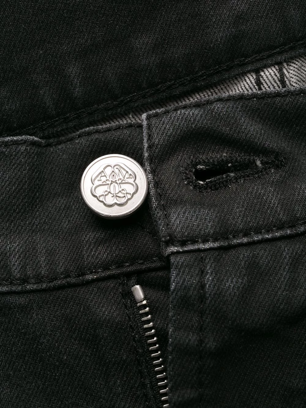 Alexander McQueen Embroidered signature slim fit jeans 6 Alexander McQueen embroidered signature slim-fit jeans