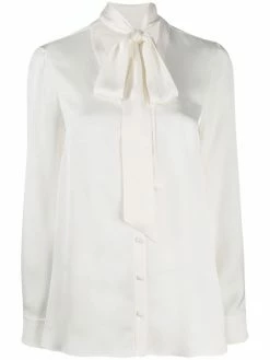 Alexander McQueen pussy bow shirt