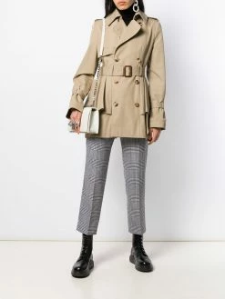 Alexander McQueen ruffle detail trench coat