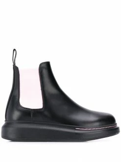 Alexander McQueen contrast panels chelsea boots