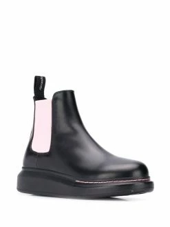 Alexander McQueen contrast panels chelsea boots
