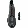 Alexander McQueen logo plaque lace-up boots