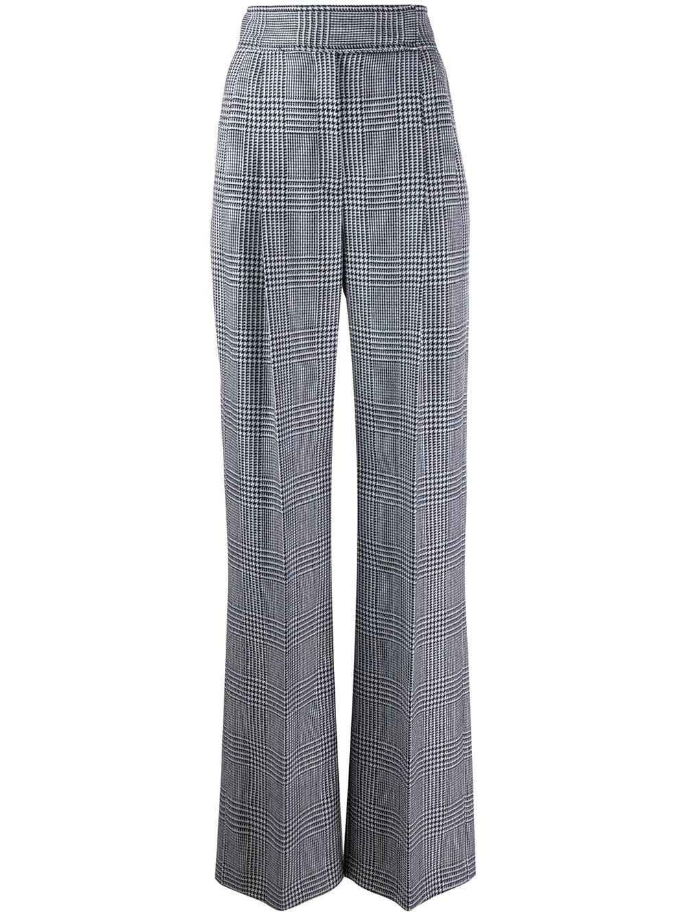 Alexander McQueen Check high waisted trousers 1 Alexander McQueen check high-waisted trousers
