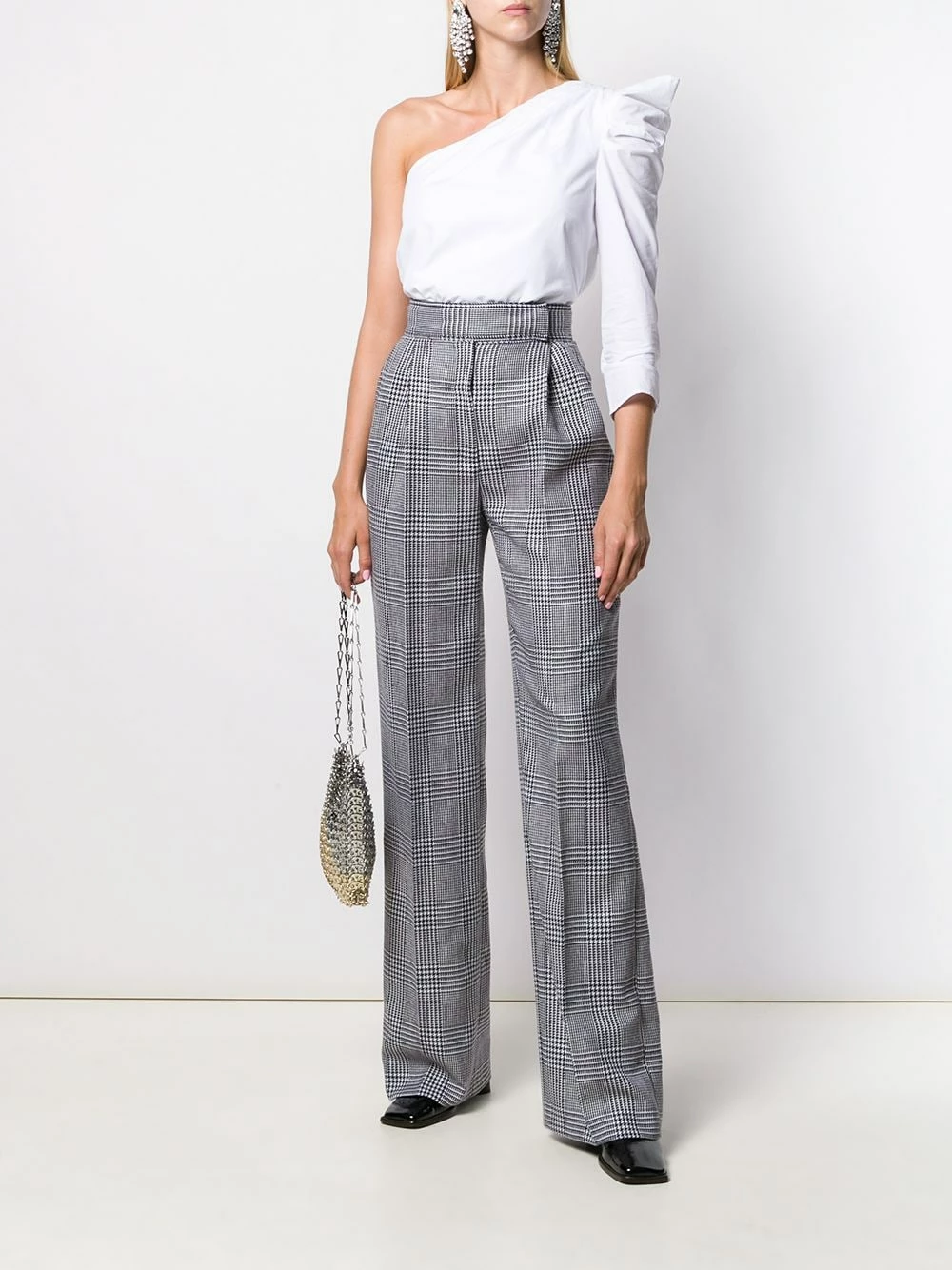 Alexander McQueen Check high waisted trousers 2 Alexander McQueen check high-waisted trousers