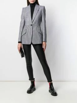 Alexander McQueen striped cropped leggins