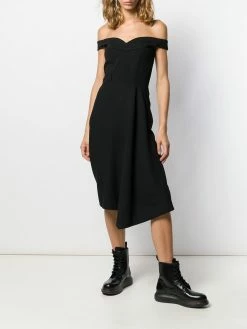 Alexander McQueen off-the-shoulder midi dress
