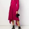 Alexander McQueen tie fastening asymmetric dress