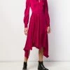 Alexander McQueen tie fastening asymmetric dress