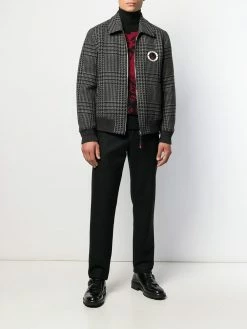 Alexander McQueen skull patch bomber jacket