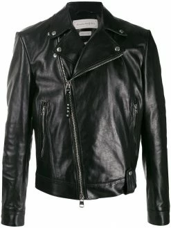Alexander McQueen off-centre zipped jacket