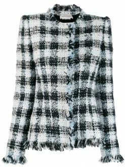 Alexander McQueen Bouclé fitted jacket