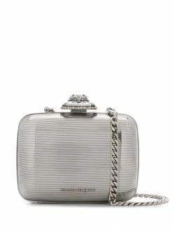 Alexander McQueen branded clutch bag