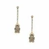 Alexander McQueen pavé beetle earrings