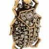 Alexander McQueen pavé beetle earrings