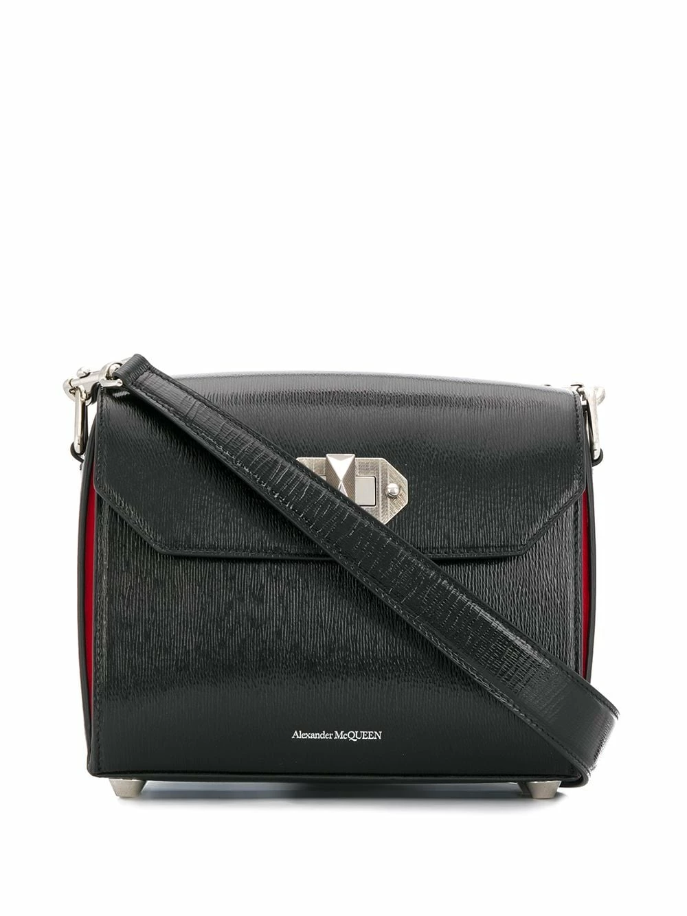 Alexander McQueen Twist lock fastening shoulder bag 1 Alexander McQueen twist-lock fastening shoulder bag