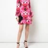 Alexander McQueen floral print ruffled dress