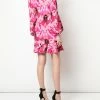 Alexander McQueen floral print ruffled dress
