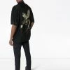 Alexander McQueen dragon embroidered shirt