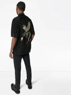 Alexander McQueen dragon embroidered shirt