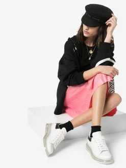 Alexander McQueen oversized leather platform sneakers
