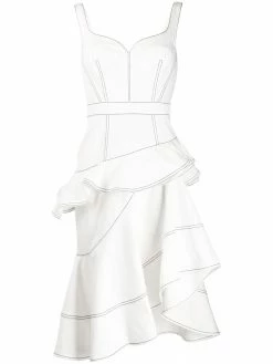 Alexander McQueen ruffled asymmetric dress